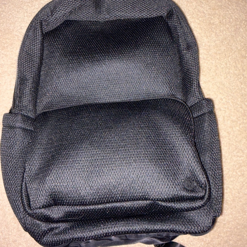 lululemon athletica Black Textured Mini Backpack